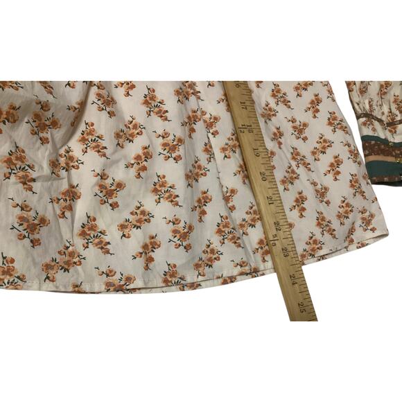 Ulla Johnson western bohemian, peasant floral print beads embellishment size 4 - Picture 5 of 8